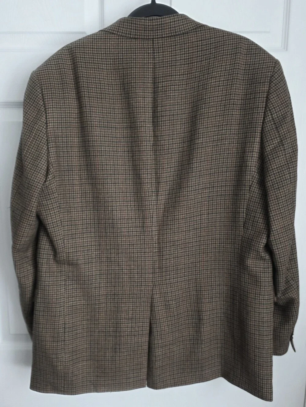 Hart Schaffner Marx Gun Club Check Houndstooth Wool Sport Coat Blazer 44R